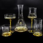 Hand painted golden drinking glass set
