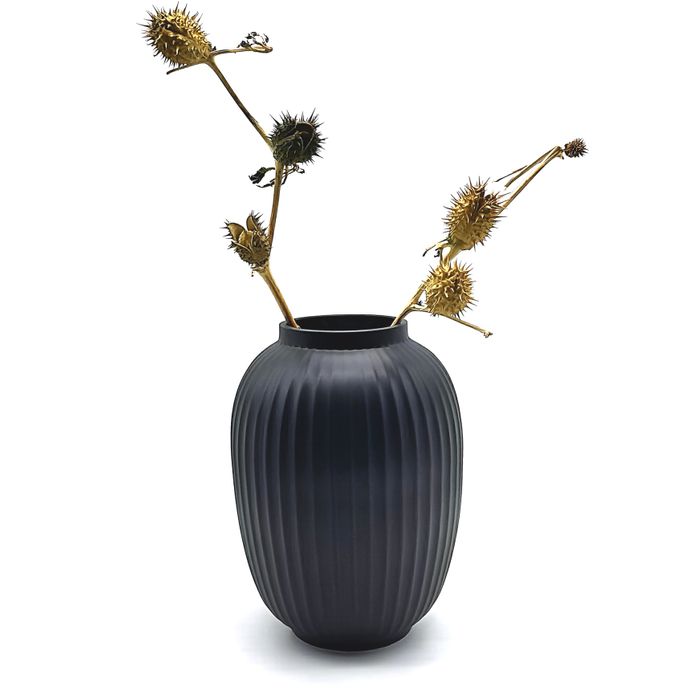 Hand painted glass vase