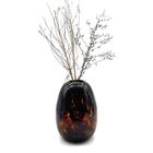 Hand painted glass vase