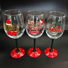 Hand painted wine glasses