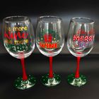 Hand painted wine glasses