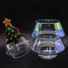 Iridescent glass Christmas tree container