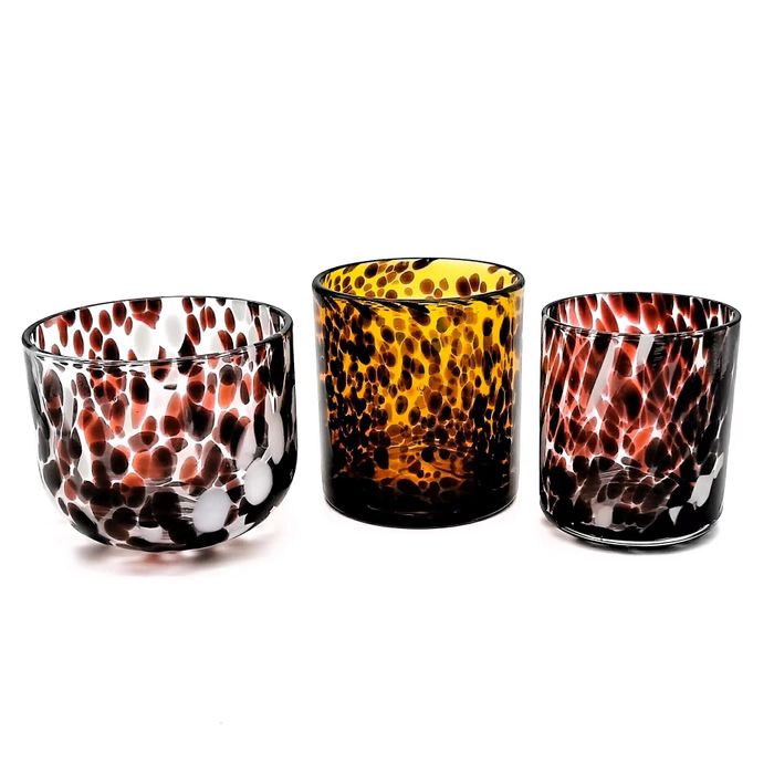 Glass candle jar