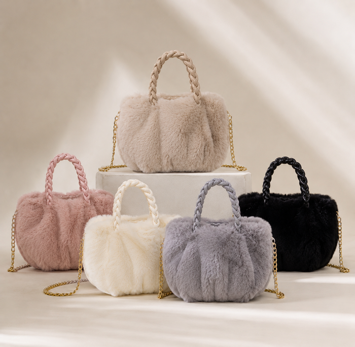 Luxury Faux Fur Handbag