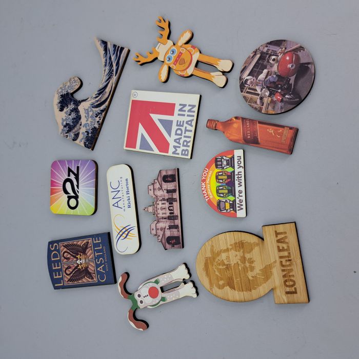 Wooden Shaped UV-printed Magnets