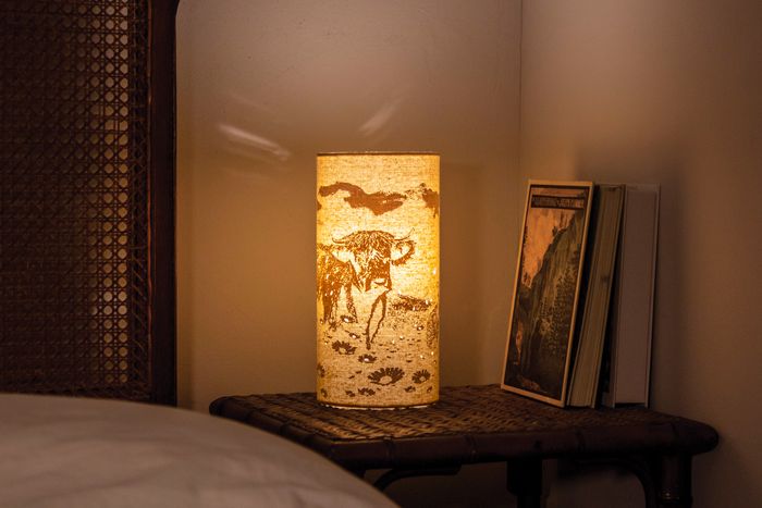 Cylinder Shape Fabric Lamps