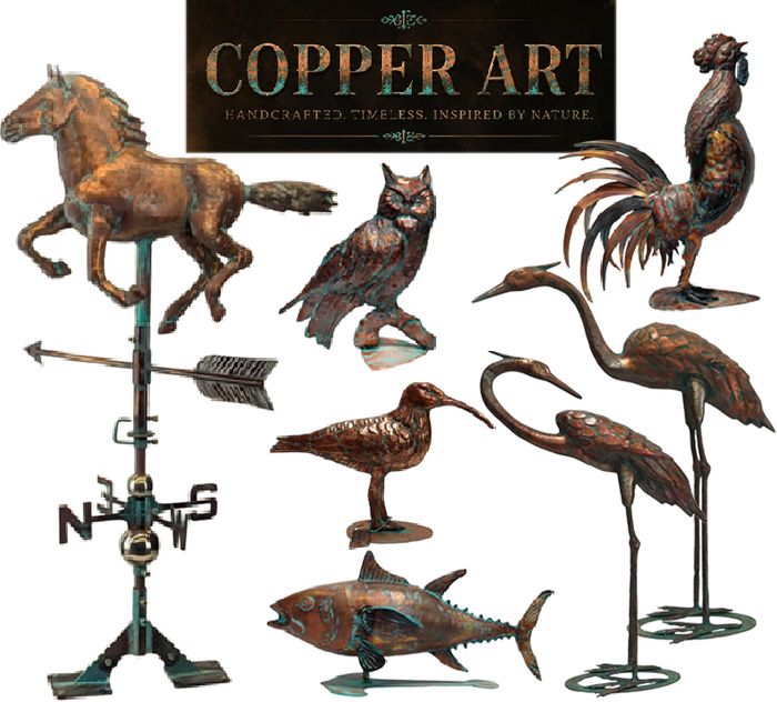 Copper Art - Classical Sculpture in Antique Copper Finish