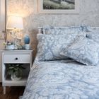 Olivia Jacquard Bedspread Collections - Blue and Duck Egg Green