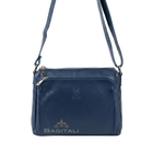 M594 Italian Genuine Leather Multi Compartment Crossbody Bag