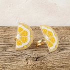 Summer Lemons Napkin Ring Pair (SKU: SUMNR1)