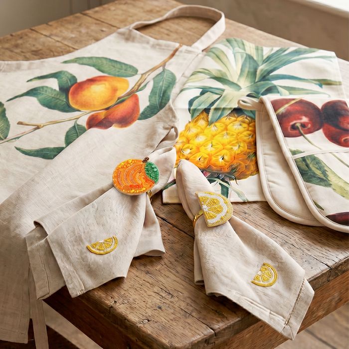 Summer Lemons Napkin Ring Pair (SKU: SUMNR1)