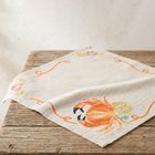 Lobster Dinner Embroidered Napkin Pair, Crab Border (SKU: LDN1)