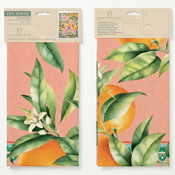 Orange Zest Tea Towel (SKU: OZTT1)