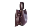 R907 Genuine Leather Bucket Top Handle Bag