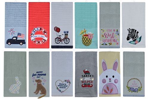 Embroidered Kitchen Towels