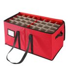 128-Compartment Oxford Christmas Bauble Organiser - Reinforced Lifting System