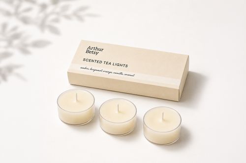 3 pack of scented tea lights