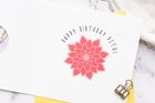 Circle-Cut Flower Cards