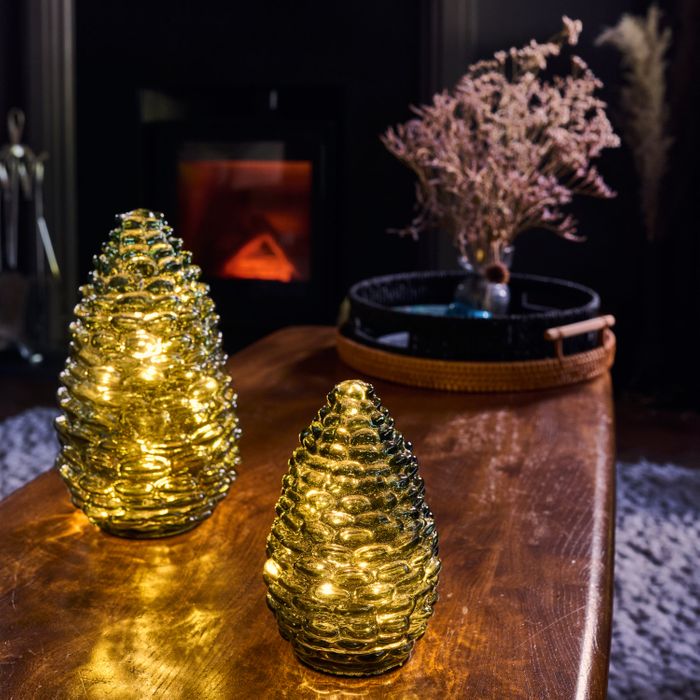Glass Pinecones