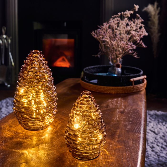 Glass Pinecones