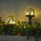 Golden Snow Globes