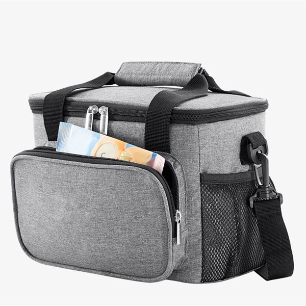 Insulated Lunch Tote Bag – Oxford Fabric Cooler Bag for Women & Men, Reusable & Easy to Clean