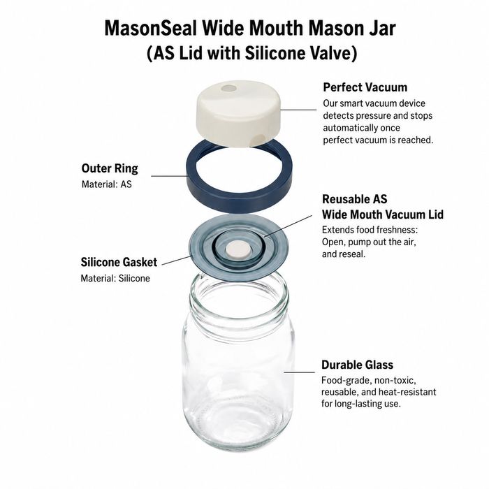 SealVax MasonSeal Vacuum Jar