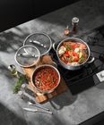 Tri-Ply Stainless Steel Ceramic Non-Stick Cookware