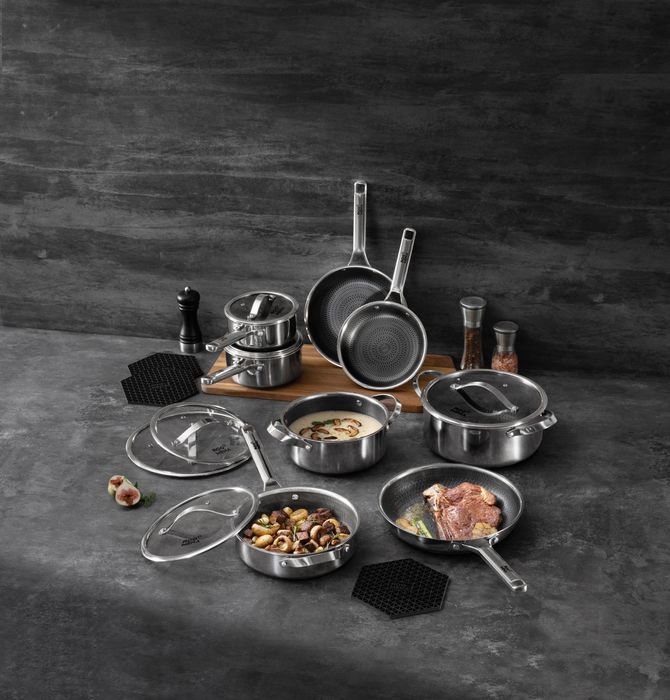 Tri-Ply Stainless Steel Ceramic Non-Stick Cookware