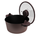 Professional Die-Cast Aluminum Non-Stick Cookware Pan with Heat-Resistant Silicone Helper Handles