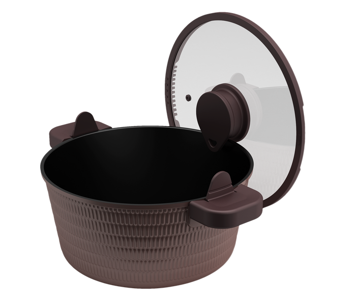 Professional Die-Cast Aluminum Non-Stick Cookware Pan with Heat-Resistant Silicone Helper Handles