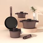 Professional Die-Cast Aluminum Non-Stick Cookware Pan with Heat-Resistant Silicone Helper Handles