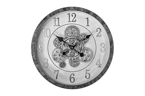 Moving gear clock