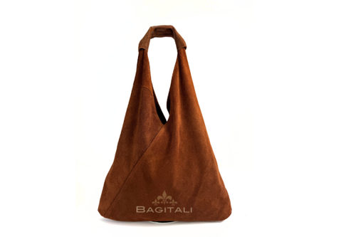 M591S Genuine Suede Hobo Shoulder Bag with Coin Pouch