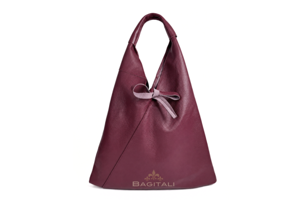 M591G Genuine Leather Hobo Shoulder Bag with Coin Pouch