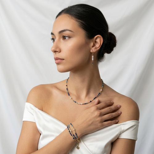 Lapis Lazuli & Pearl Jewellery Set