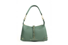 V402 Genuine Leather Shoulder Bag with Stud Detail & Adjustable Detachable Strap