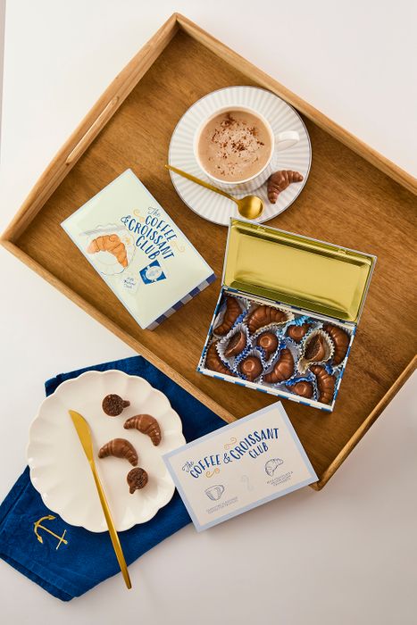 Coffee and Croissant Club Truffle Tin