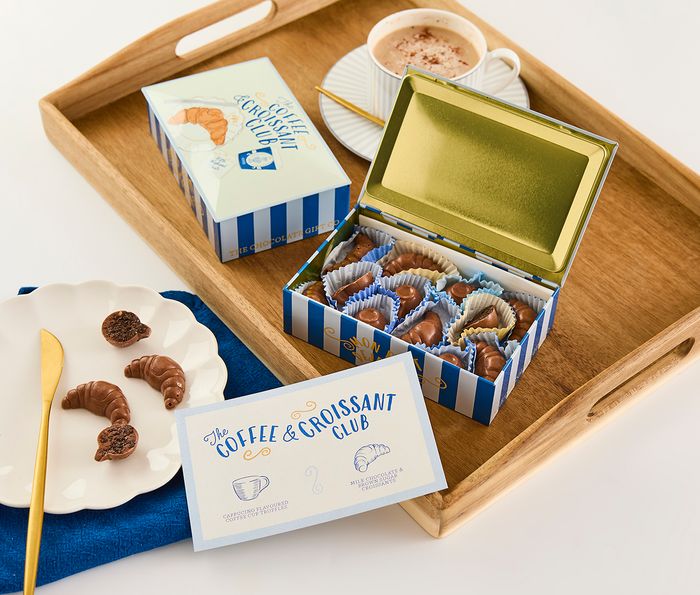 Coffee and Croissant Club Truffle Tin