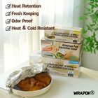 Reusable Aluminum Foil Food Insulation Covers 38cm, Elastic Stretch Bowl Covers for Heat Preservation & Food Fresh‑Keeping