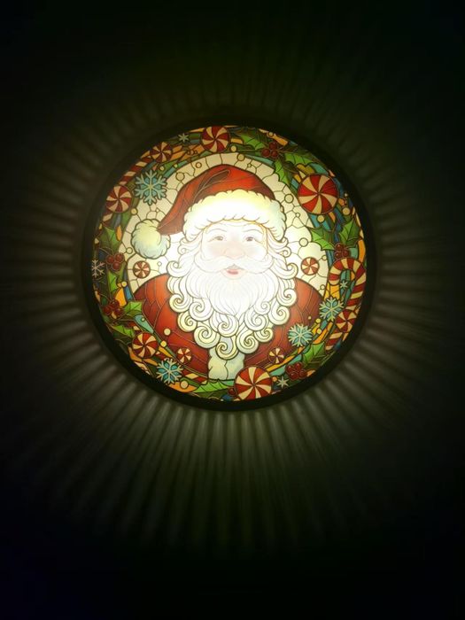Christmas Stained Glass Wall Art