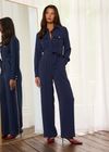 Shirt Self Tie Detail Jumpsuit