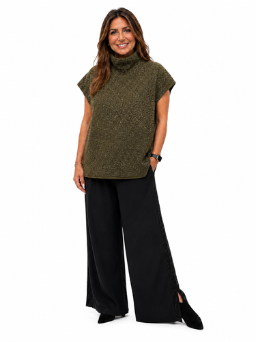 WF2851 - sequin knit tunic