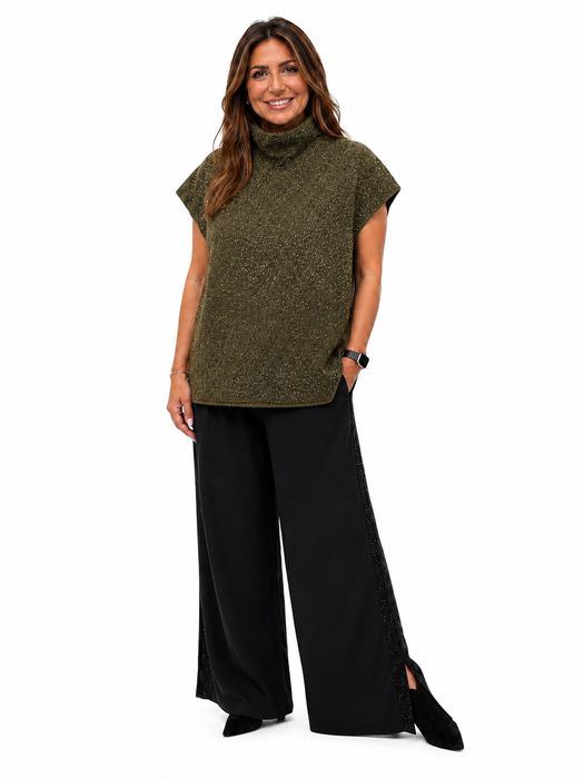 WF2851 - sequin knit tunic