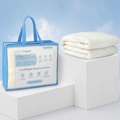 CloudTopper™  Weighted Blanket - Cream Ivory
