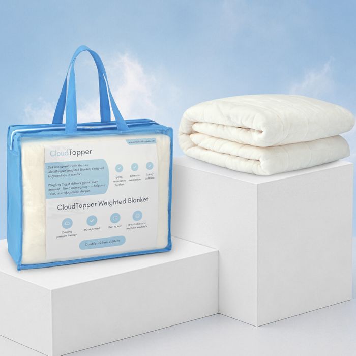 CloudTopper™  Weighted Blanket - Cream Ivory