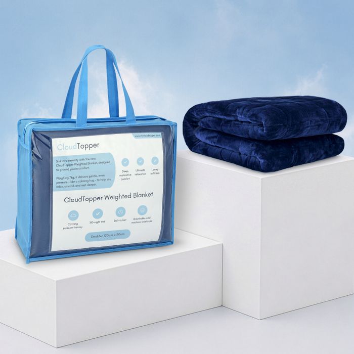 CloudTopper™  Weighted Blanket - Deep Blue