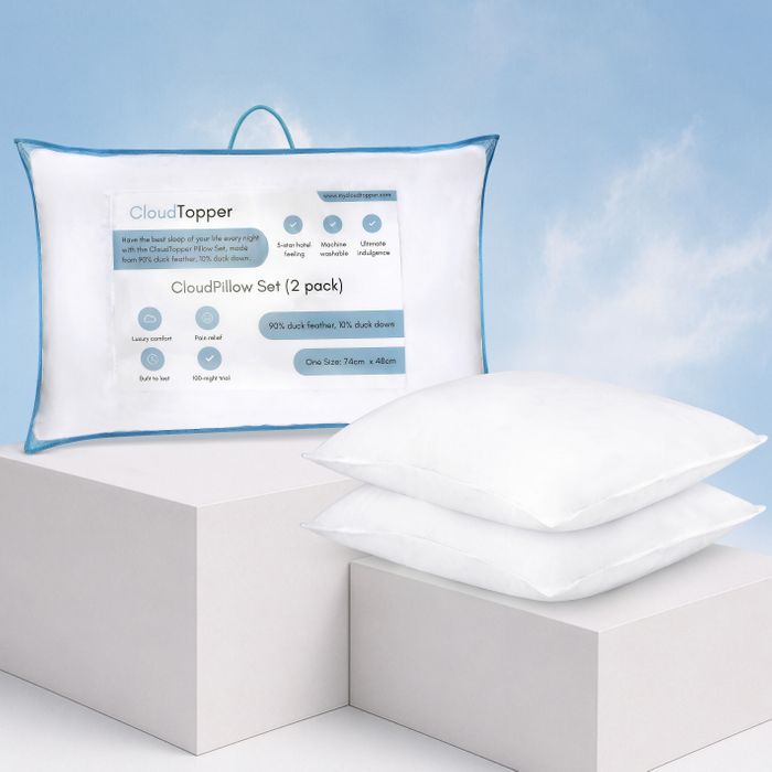 Pillow Set of 2 – CloudSoft Comfort & Support