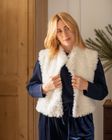 Lauren Faux Fur Gilet | Ivory