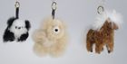 Alpaca fleece keyring